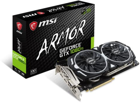 MSI GTX 1080 Ti Armor 11G OC Carte Graphique Nvidia GeForce GTX 1080 Ti 11 Go PCI Express x16 3.0