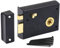 Old English Victorian Style Rim Dead Lock - Black Bedroom/Bathroom Snib Latch