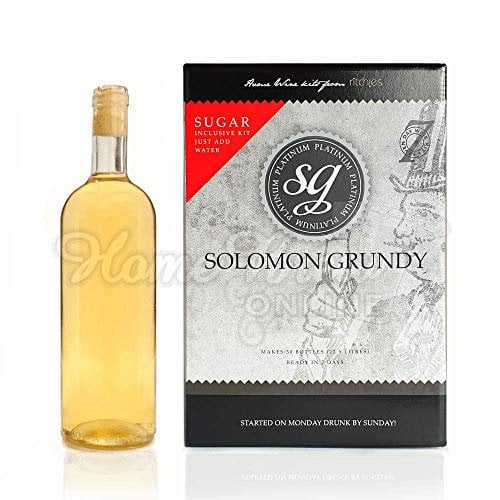 Solomon Grundy Platinum Home Brew Wine Kit Ingredient - Sauvignon Blanc 30 Bottle