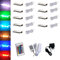 ACCE LED RGB Glaskantenbeleuchtung Glasbodenbeleuchtung Vitrinenbeleuchtung Clip Glas höchste Qualität Spiegel Edelstahl (9er)