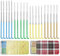 Ekalee 20 Stück Filznadeln Bunte Wolle Filzen Nadel Werkzeug Set mit 2 Arten Nadeln Sternpunkt Filznadeln und Dreieckige Nadeln 36 Gauge 38 Gauge 40 Gauge