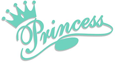 Decus Prinzessin Krone L 0285 (Mint) // Sticker OEM JDM Style Aufkleber