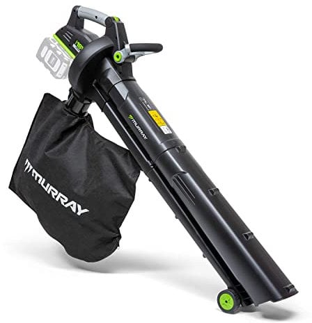 Murray IQ18LBV Dual 18V (36V) Li-Ionen-Akku-Laubbläser- und Sauger, Powered by Briggs & Stratton, 247 km / h Luftgeschwindigkeit, bürstenloser Motor, 45-l-Softbag, NUR Hauptkörper, 1697305