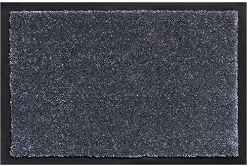 matches21 HOME & HOBBY Schmutzfangmatte als saugstarke Innen Fußmatte Hell-grau - Waschbarer Fußabtreter als robuste Sauberlaufmatte 60x80 cm - Antirutsch Türmatte für Eingangsbereich, Haustür, Flur
