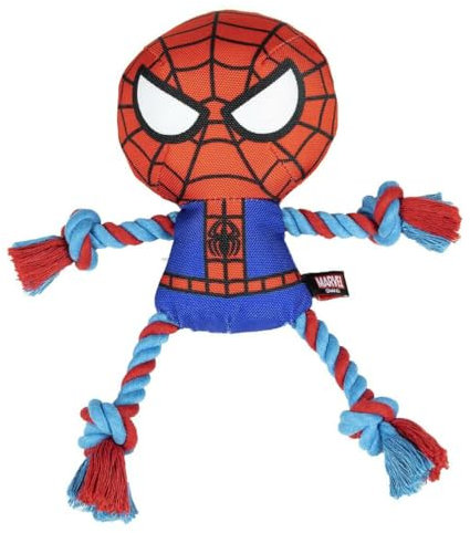 Spiderman dog rope toy - dog toys indestructible - dog toys for medium dogs Official Marvel Licensed CERDÁ LIFE'S LITTLE MOMENTS