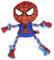 Spiderman dog rope toy - dog toys indestructible - dog toys for medium dogs Official Marvel Licensed CERDÁ LIFE'S LITTLE MOMENTS