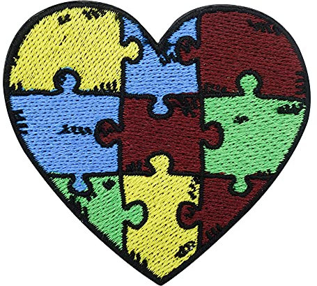 Kleines Puzzel Herz Patch zum Aufbügeln | Love Patches, Liebe Bügelbild, Heart Flicken, Vintage Aufnäher Finally Home