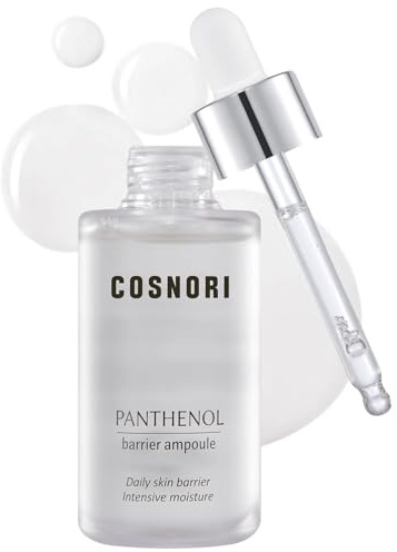 COSNORI Panthenol Barriere-Ampulle – Gesichtsserum zur Stärkung der Hautbarriere – mit Panthenol und Buschpflaumenextrakt – gleicht Hautton und Pigmentierung aus – 31,8 ml.