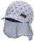 Sterntaler Baby Jungen Schirmmütze Baby Schirmmütze Nackenschutz Anker - Schirmmütze Baby, Baby Mützen - mit Nackenschutz - lichtblau, 47
