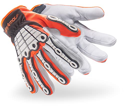 HexArmor Cut-Resistant Impact Protection Breathable Work Gloves | Chrome SLT ® Series 4073 | Large