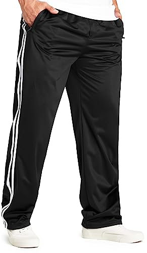CityComfort Jogginghose Herren - Trainingshose Herren Lang Polyester M-3XL (Schwarz, 2XL)