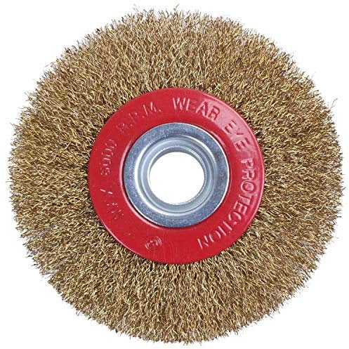Wire Brush Wheel for Bench Grinder Polish + Reducers Adaptor Rings,5inch 125Mm