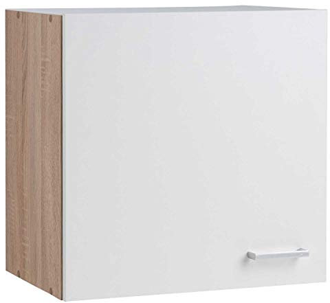 Möbel Jack Küchenschrank Hängeschrank Oberschrank SOLERO 14 | Eiche Sonoma | Weiß | 1 Tür
