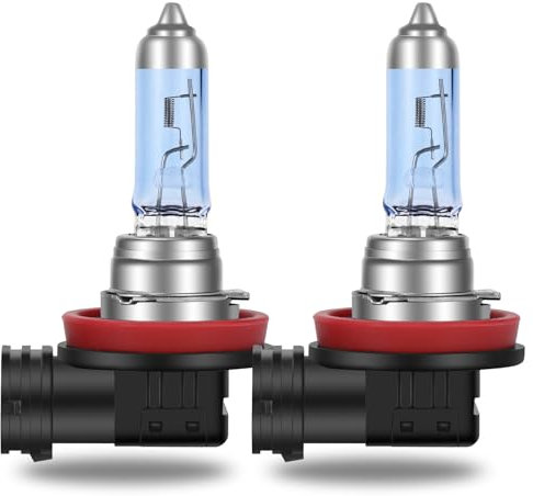 Briteye H11 Halogen Lampen 4300K Gelblich Weißes Licht 12V 55W Scheinwerferlampe mit E Prüfzeichen (2 Stücke)