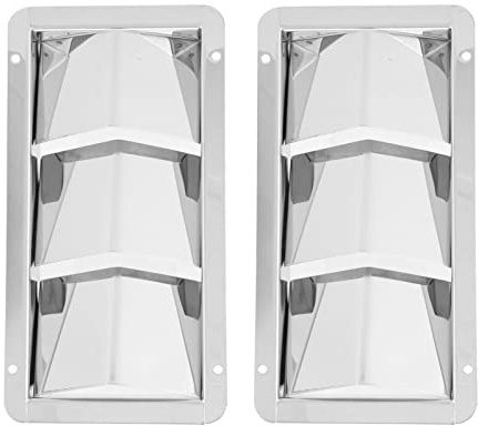 1 Par De 210x110 Mm Cubierta De Ventilación De Aire Marino 3 Ranuras Rejilla De Ventilación Rectangular De Acero Inoxidable 304 Rejilla De Ventilación De Aire Para Barcos Obturador De Ventilación Univ