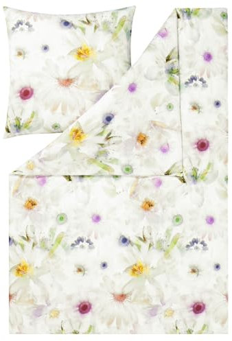 ESTELLA Mako-Satin Bettwäsche Zoey Multicolor 1 Bettbezug 155 x 220 cm + 1 Kissenbezug 80 x 80 cm