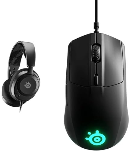 SteelSeries Arctis Nova 1 - Multi-System Gaming-Headset – Hi-Fi-Treiber & USB Rival 3 Gaming-Maus, optischer TrueMove Core-Sensor