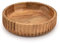 Kimona Bol à fruits en bois ou bol à bonbons, rehaussez votre espace avec un centre de table unique (25,4 x 25,4 x 6,3 cm)