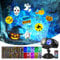 Proyector Navideño, Proyector de Decoración de Atmósfera Navideña para Interiores y Exteriores, luz de Proyector LED 2 en 1, Adecuado para Muchas Vacaciones, 12 Diapositivas y 10 Colores