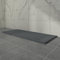 Aquariss SMC Slate Effect Shower Enclosure Tray 1600x700mm Rectangular Wetroom Shower Base Anthracite