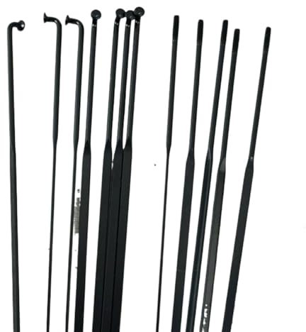 EKalgretrA Rayon de Vélo Rayons de vélo 14G coude 2MM Barre Plate 0.3cm Longueur 252-285mm VTT Fil de vélo de Route pièces de Rayons(283mm)