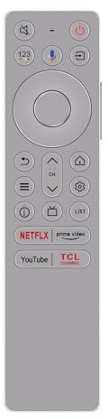 ALLIMITY RC933 FUB1 Télécommande vocale Compatible avec TCL QD-Mini LED TV 115X955 Max, 85Q10BX1, 55C855, 65C855, 65C89B, 75C855, 75C89B, 85C855, 85C89B, 85X955, 98C89B, 98X955, Q10B, X955