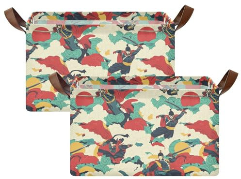 Große Aufbewahrungskörbe im japanischen Stil, Aufbewahrungskörbe und Korb mit Griffen, Regale, Schränke, Schublade für Organisation, Regal, Kleidung, Zuhause, Büro, Organizer para ropa 2