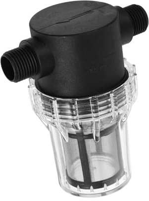 FUNOMOCYA Filtro Per Acqua Da Giardino e Tubo Filettato 4/4, Pre-filtro Pompa Con Rete Di Filtrazione Per Irrigazione, Lavaggio Auto e Sistemi Camper, Resistente e Facile Da Installare