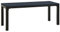 Kangqiling Gartenbank 110 cm schwarz aus Stahl und WPC, schwarz, 317141
