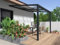 Vente-unique-Pergola adossée en Aluminium avec Toit Coulissant - 9 m² - Anthracite - IZEDA