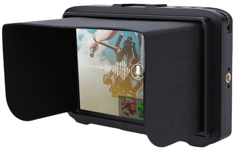 Denash 7 Inch Camera Field Monitor 7inch Camera Display 7 On Screen with 1920x1200 FHD 4K 2.0 HDR 3D LUT Voice Control for Professional Photography Video Production