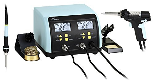 MC POWER - Lötcenter | Digital 940 | 60W-Lötkolben, 90W-Löt- & Entlötpistole