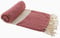 Stefano Ferrante ELMAS Hamamtuch Saunatuch Pestemal Fouta Strandtuch Badetuch Handtuch Baumwolle Backpacker 100x180 cm (Rot)