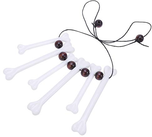 Halloween Knochenkette, Kunststoff Choker für Halloween Mottoparty, Leicht | Einzigartige Kreative Halskette, Knochen Simulation, Passende Deko für Festivals und Messen, Schwarz