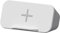 XLayer 4000mAh Akku Tragbarer Bluetooth Lautsprecher mit Wireless Charger, Lautsprecher und Handyhalterung mit Ladefunktion Ladegerät Qi Desktop Lautsprecher Box, Handy Ständer, Handyhalter Tisch Weiß