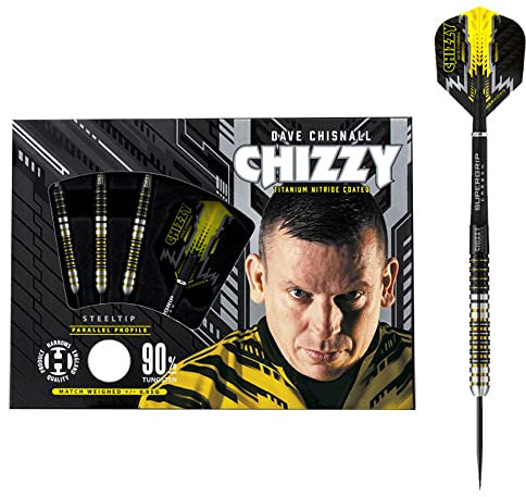 Harrows Steel Darts Dave Chisnall Chizzy 90% Tungsten Steeltip Dart Steeldart (21 gr)
