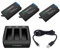 Smatree Batteria (Pacco da 3) con Caricabatterie a 3 Canali Compatibile con GoPro Hero Max