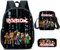 Boys Roblox Backpack with Lunch Box & Pencil Case, Girls Student Book Bag Kids School Backpack Laptop Backpack Teens Game Travel Bag (Style6)