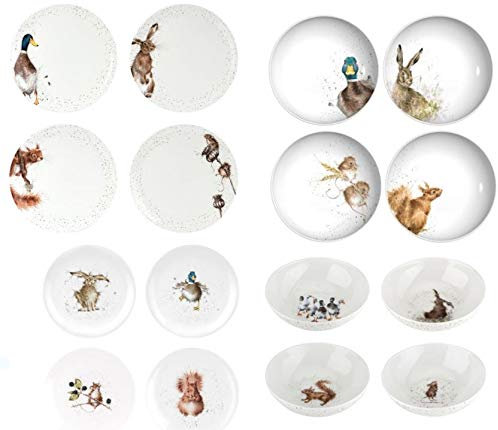 Wrendale Designs Royal Worcester 16-teiliges Geschirrset - 4 Gedecke