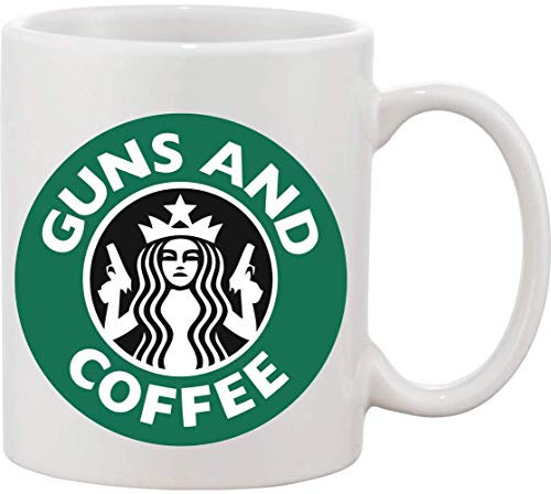 Guns and Coffee Ceramic Mug bnft
