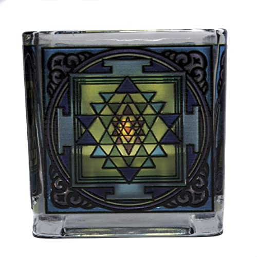 Berk Teelichtglas Shri Yantra