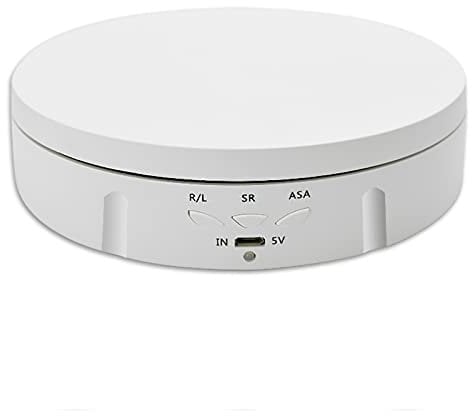 Support De Photographie De Plateau Tournant électrique à 360 Degrés Blanc Taille Unique