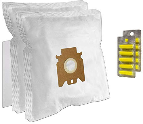 Set 10 Staubsaugerbeutel + 10 Duft + Filter geeignet für Adix MI 101, MI101, MI 105, MI105, MI 150, MI150, MI 160, MI160, MI 170, MI170 - Blink MI 01, MI01 - Hanseatic 418.591, 729.093, 729093