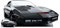 empireposter Knight Rider - Kitt - Auto - Pappaufsteller Standy - 194x94 cm