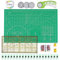 INTLMATE A3 Cutting mat Set Fabric Cutter Tool Kit Including 17inches self-Healing Cutting mat,45mm Rotary Cutter with 3 Replacement Blades,Acrylic Quilting Ruler,Patchwork Ruler,20 Clips,100 pins