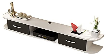 Floating Shelf Wall-Mounted TV Cabinet, Satellite TV Box Cable Box, Wall Mount DVD/Blu-ray Player Background Holder/A / 160cm