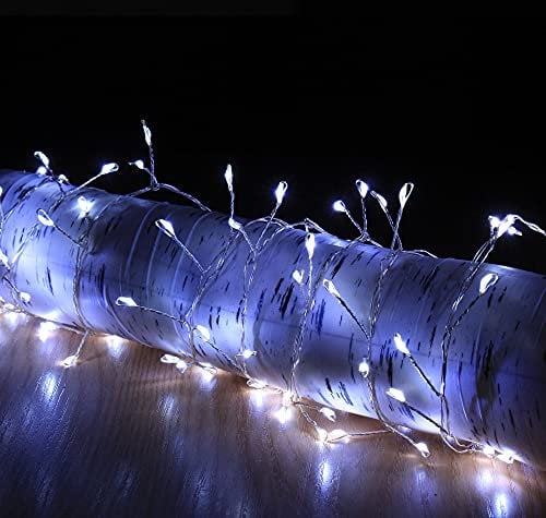 Snowtime 200 4m Copper Wire Cluster Lights With Ice White LEDs