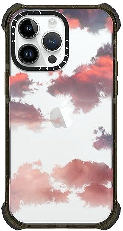 CASETiFY Ultra Impact iPhone 14 Pro Max Case [5x Military Grade Drop Tested / 11.5ft Drop Protection] - Clouds - Glossy Black