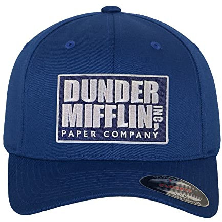 The Office Offizielles Lizenzprodukt Dunder Mifflin Inc Flexfit Cap (Blau), Groß/X-Large