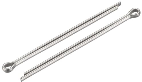 sourcing map 15Stk. Geteilter Splint Klippverschluss 4x80mm silberton | 304 Edelstahl, Für Kfz